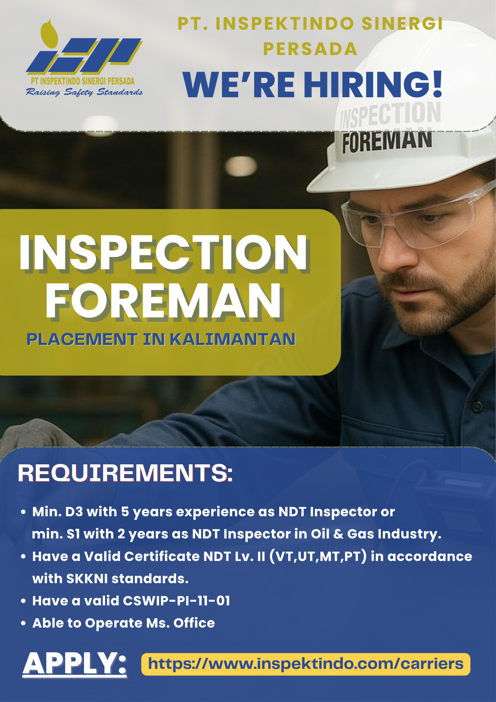 INSPECTION FOREMAN